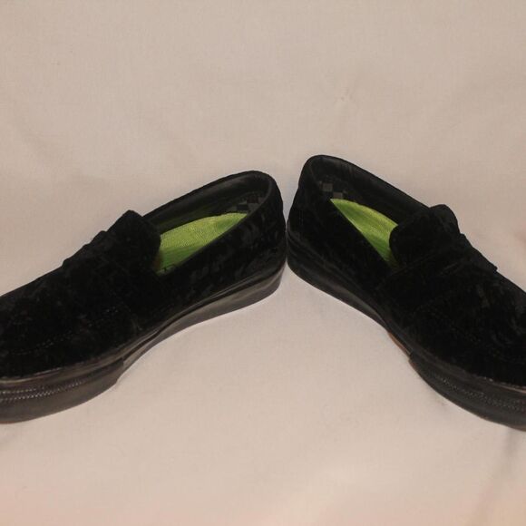 Vans Black Velvet Vans - Size Unisex & Kids 4 / Women's 6 - Picture 3 of 7